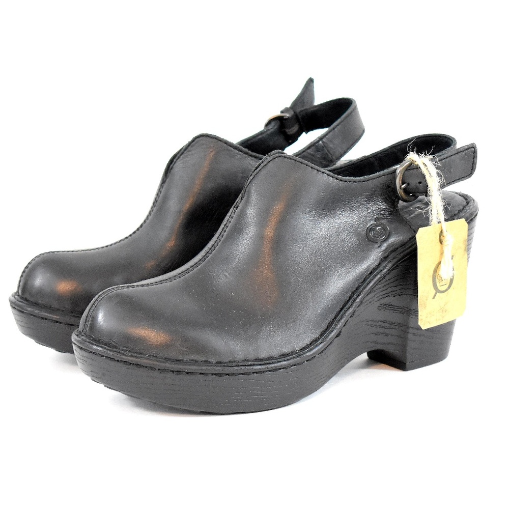 BØRN 'Flowers' Women's Slingback Leather Clogs